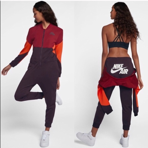 red nike jumpsuit womens